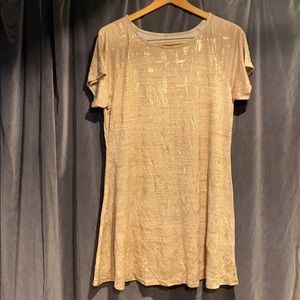 Ran and Gold T-shirt Dress L/XL